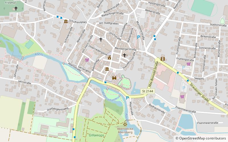 Aventinus-Denkmal location map