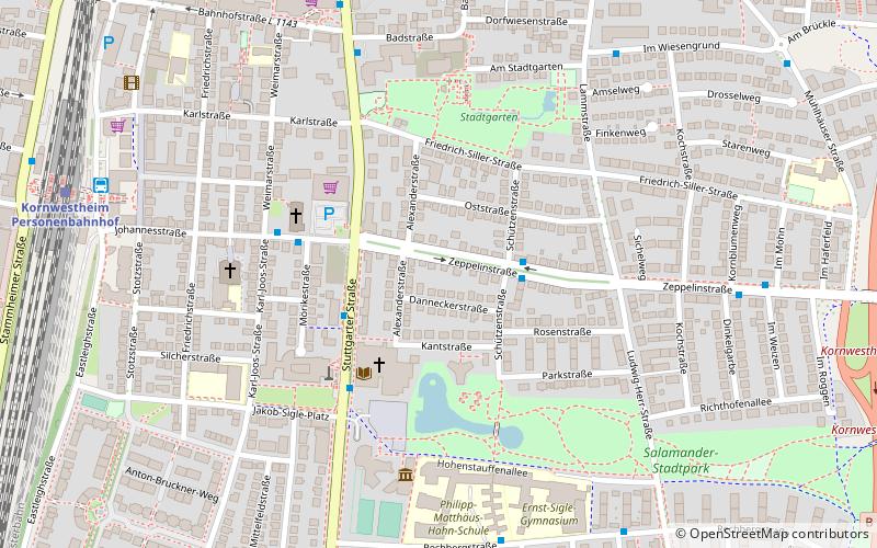 Kornwestheim location map