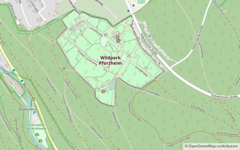 Waldklettergarten location map