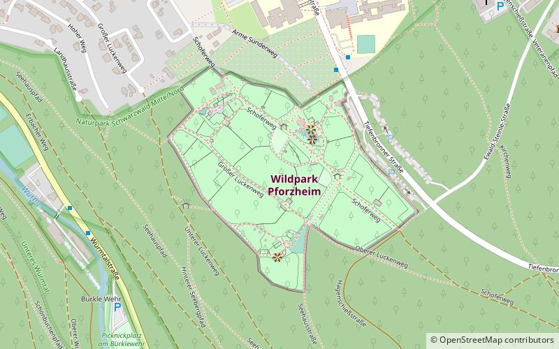 Wildpark Pforzheim location map