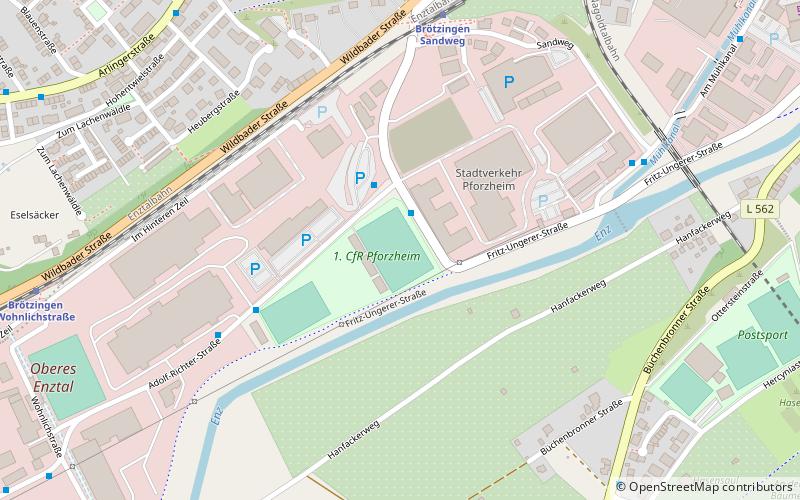 Stadion im Brötzinger Tal location map