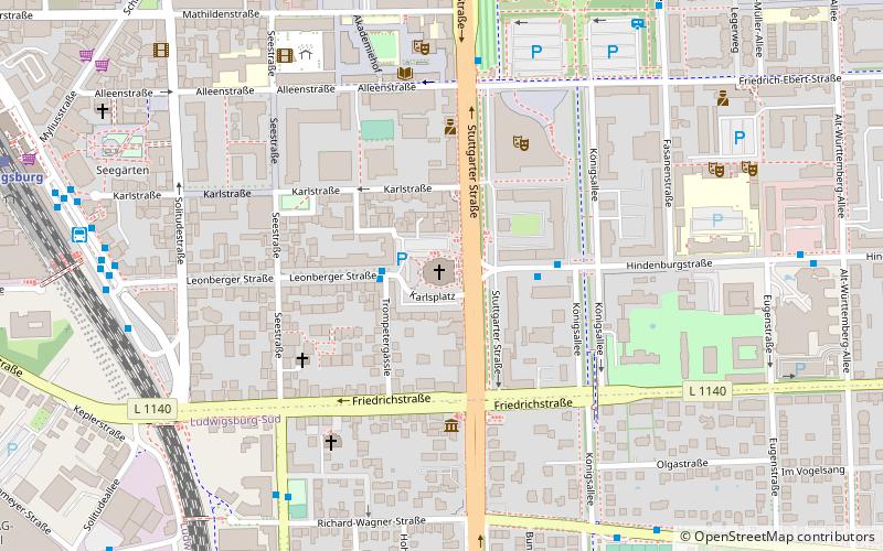 Friedenskirche location map