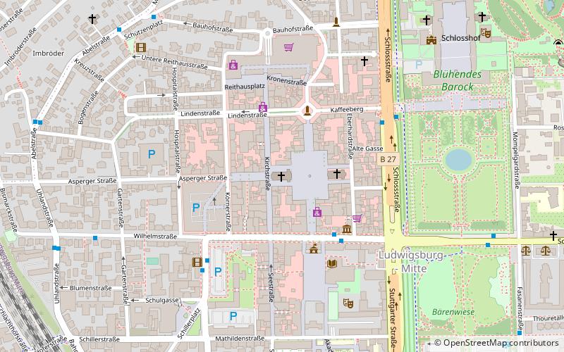 Stadtkirche Ludwigsburg location map