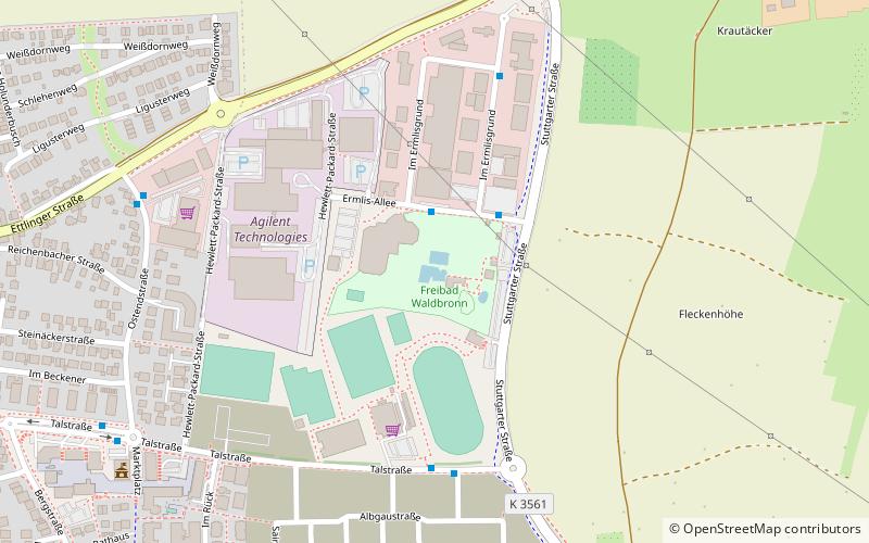 Freibad Waldbronn location map