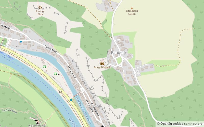 Burg Randeck location map