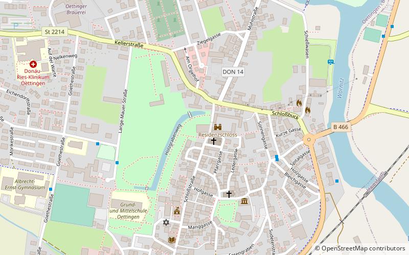 Schloss Oettingen location map