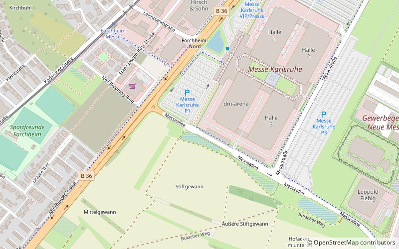 Messe Karlsruhe location map