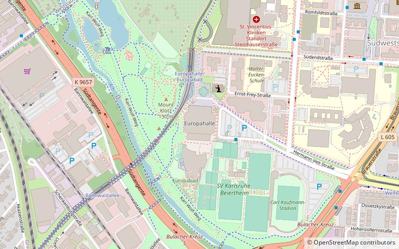 Europahalle Karlsruhe location map