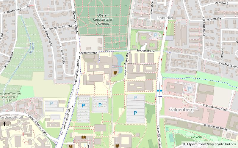 Regensburg University of Applied Sciences location map