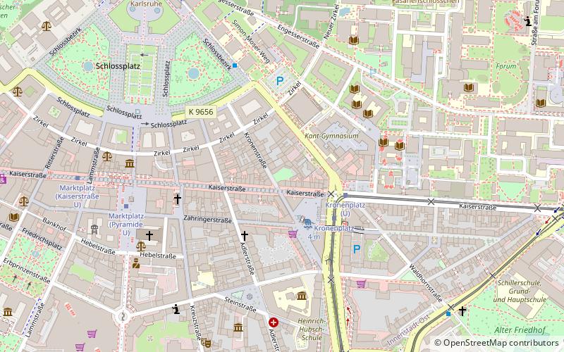 Karlsruhe Synagogue location map