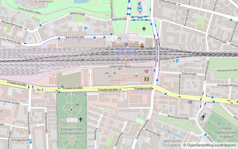 Regensburg Arcaden location map