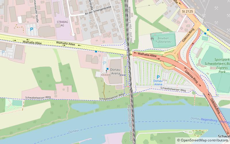 Donau Arena location map