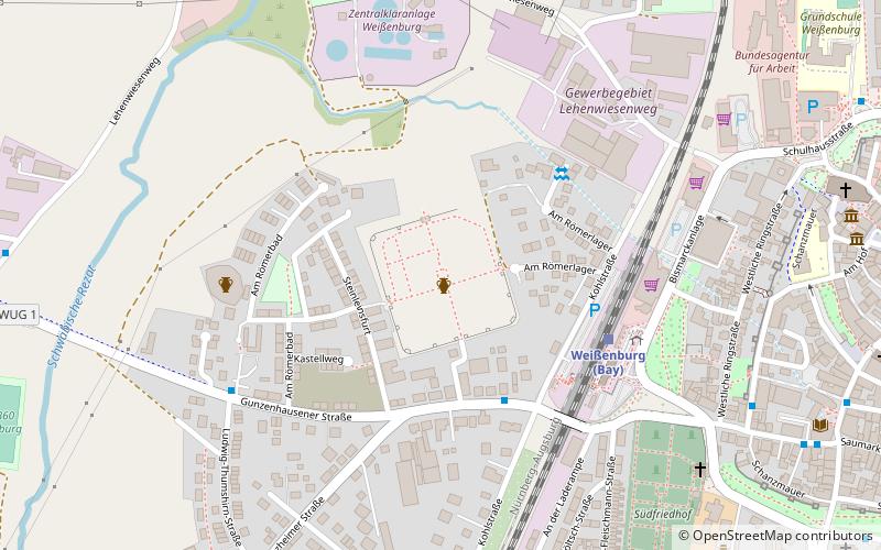 Kastell Weißenburg location map