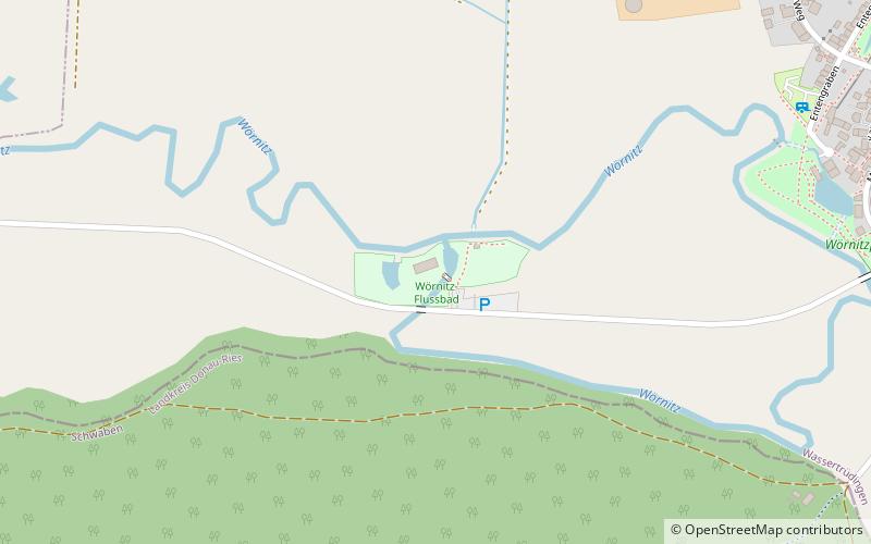 wornitzflussbad wassertrudingen location map