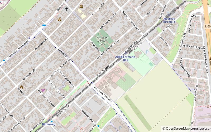 Neureut location map