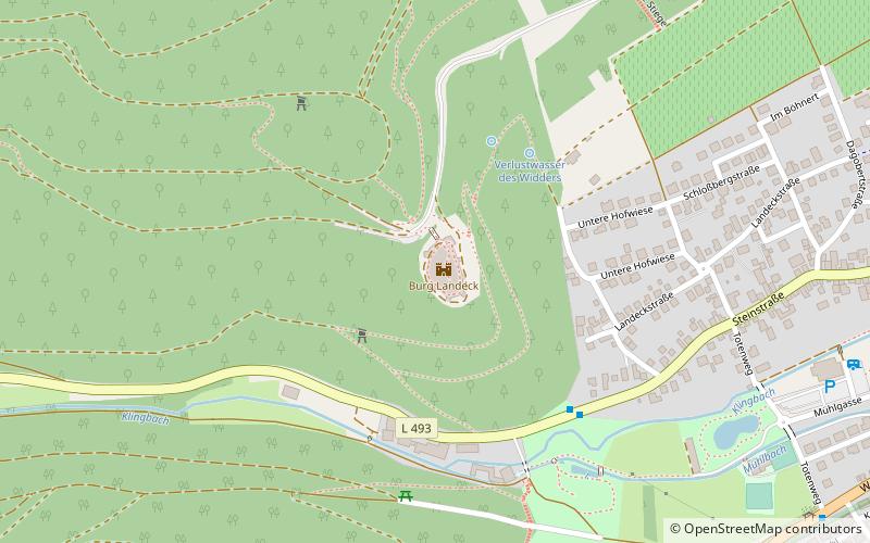 Landeck Castle location map