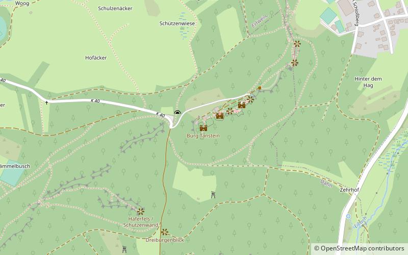 Tanstein Castle location map
