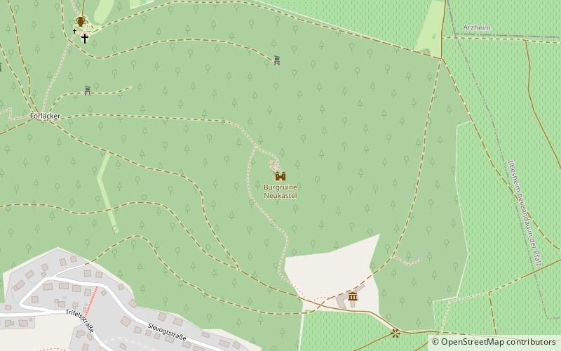 Burgruine Neukastel location map