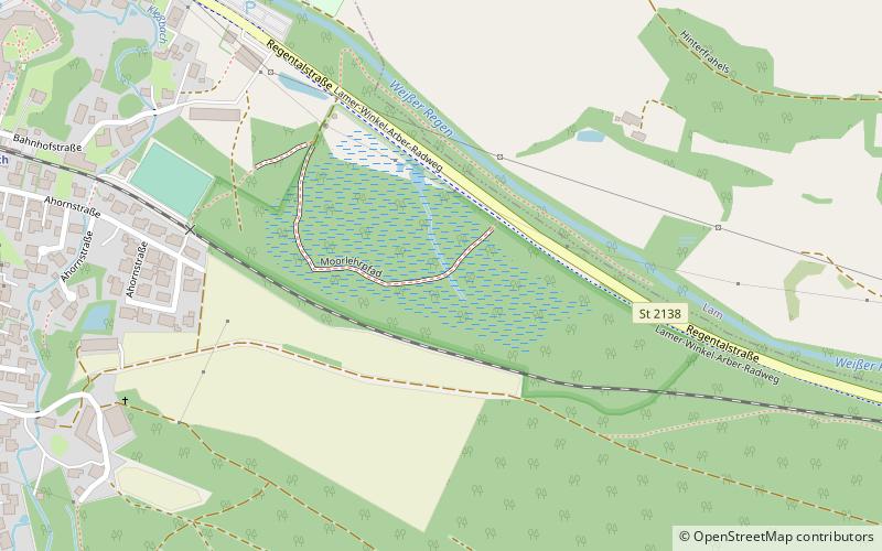 Moorgebiet bei Arrach location map