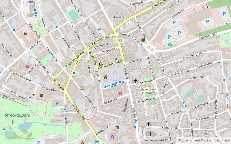 exerzierplatz pirmasens location map