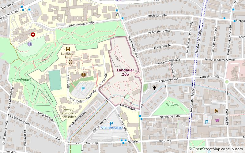 Landau Zoo location map