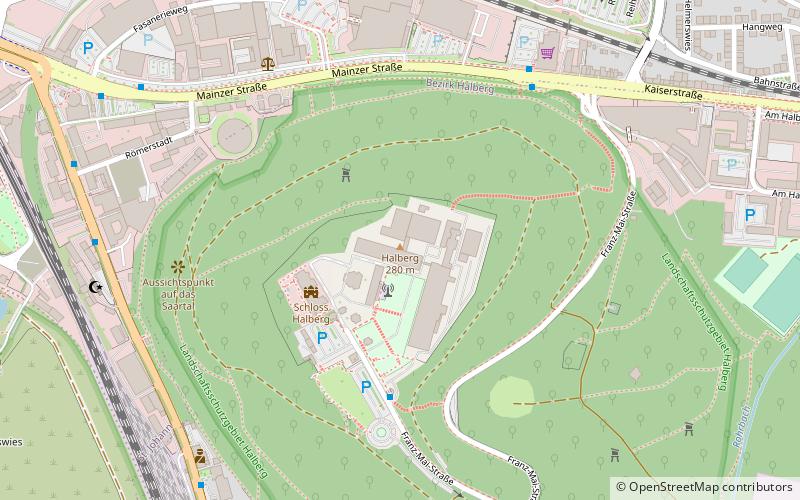 Schloss Halberg location map