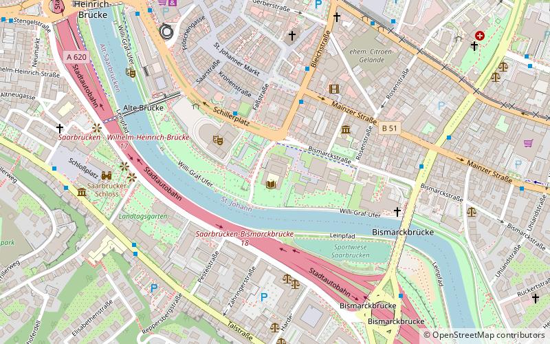 Hochschule für Musik Saar location map