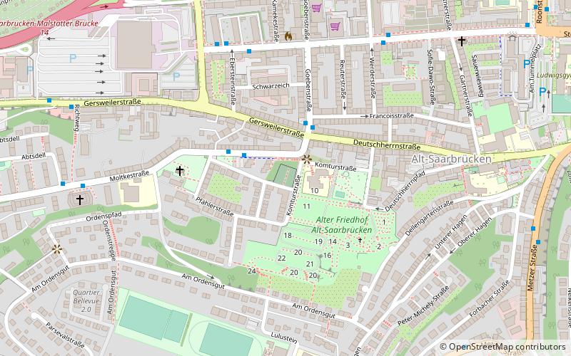 Alter Jüdischer Friedhof location map