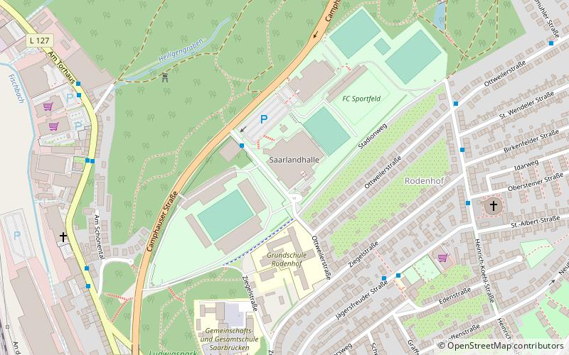 Ludwigsparkstadion location map