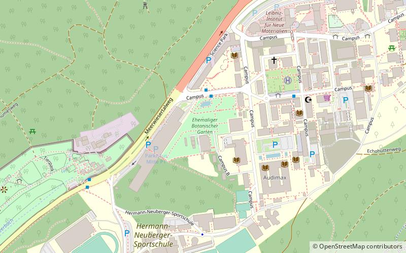 Botanischer Garten der Universität des Saarlandes location map