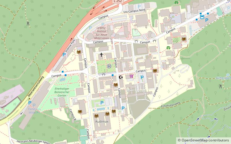 Saarland University location map