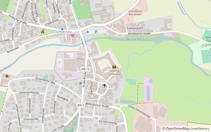 Festung Lichtenau location map