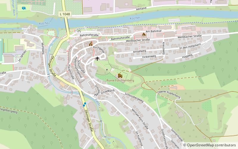 Schlossruine location map