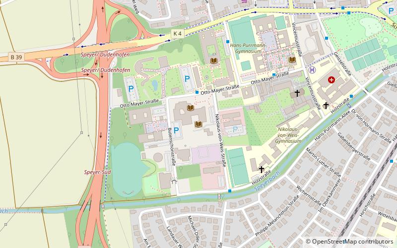 Landesarchiv Speyer location map