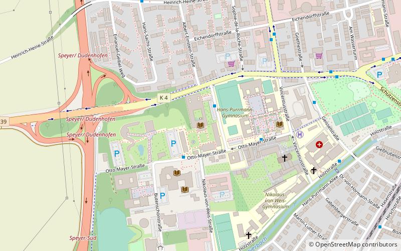 Deutsche Universität für Verwaltungswissenschaften Speyer location map