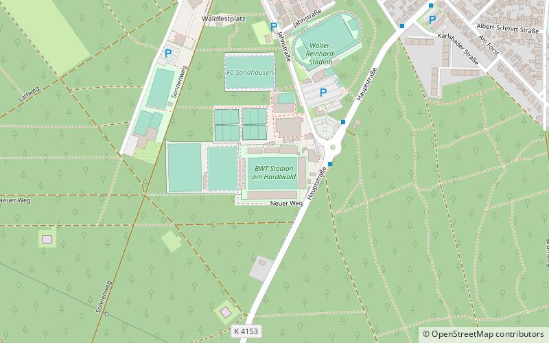 BWT-Stadion am Hardtwald location map