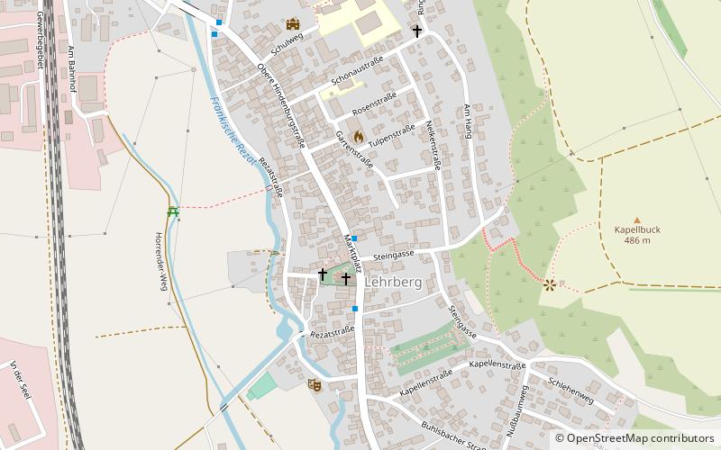 Lehrberg location map
