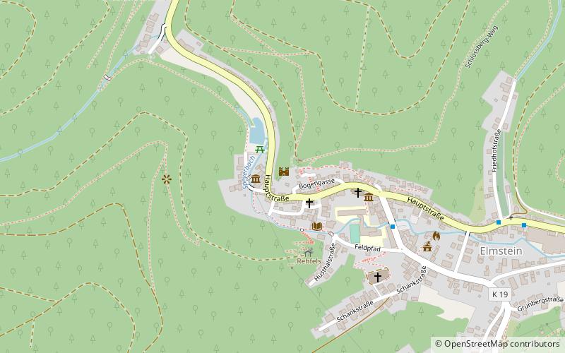 Elmstein Castle location map