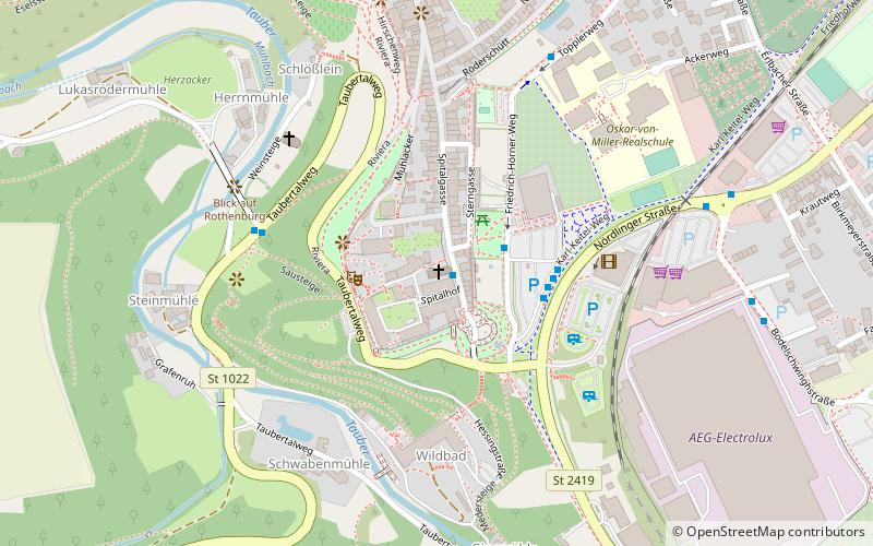 kosciol ducha swietego rothenburg ob der tauber location map