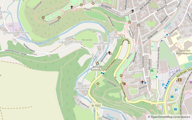 Tauberbrücke Rothenburg ob der Tauber location map