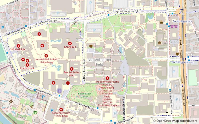Neuenheimer Feld location map