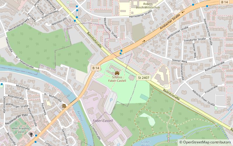 Faberschloss location map