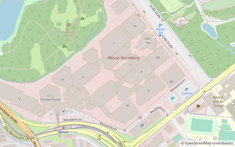 Nürnberg Messe location map