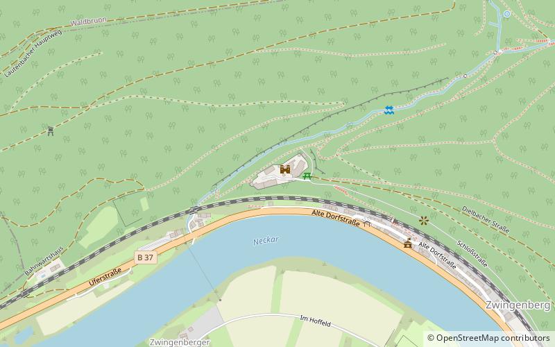 Schloß Zwingenberg location map