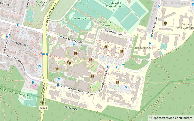 Université technique de Kaiserslautern location map