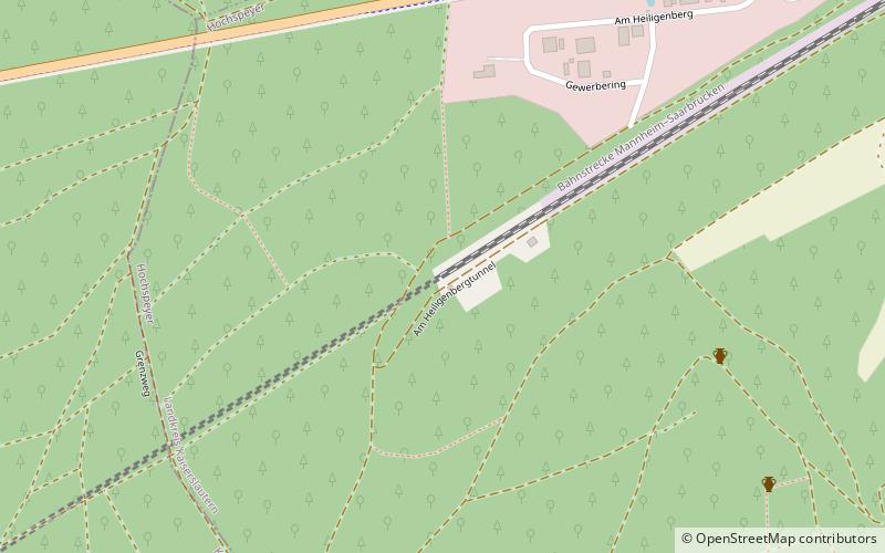 Heiligenberg Tunnel location map