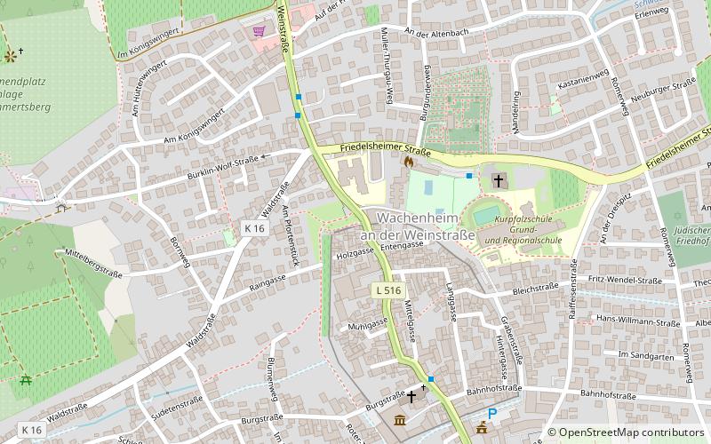 commune fusionnee de wachenheim wachenheim an der weinstrasse location map