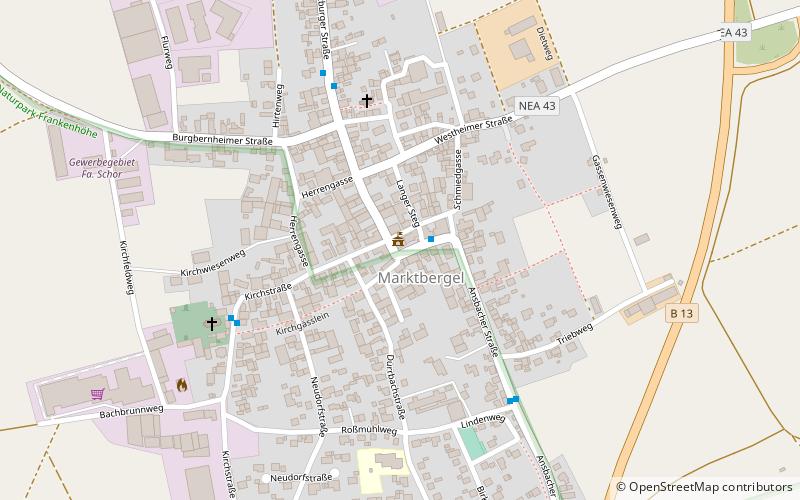 Marktbergel location map