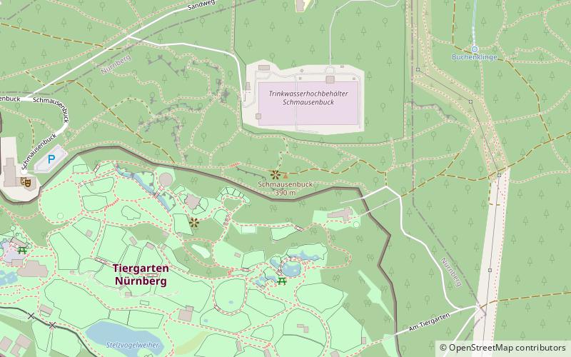 Schmausenbuck location map