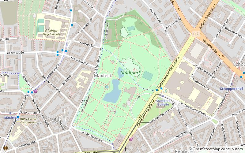 Stadtpark Nürnberg location map